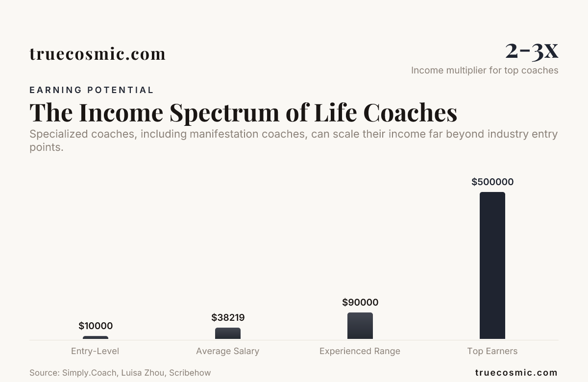 The Income Spectrum of Life Coaches