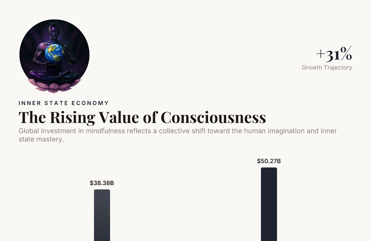 The Rising Value of Consciousness , data from Mordor Intelligence