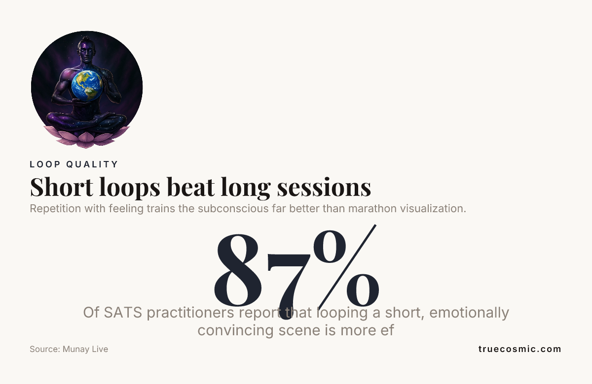Short loops beat long sessions — data from Munay Live