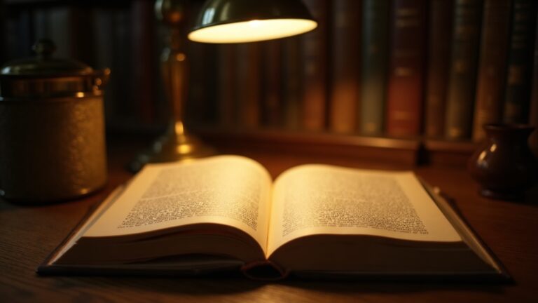 Vintage book glowing under warm lamp light, symbolic imagery for the Neville Goddard Frank Carter Lectures review