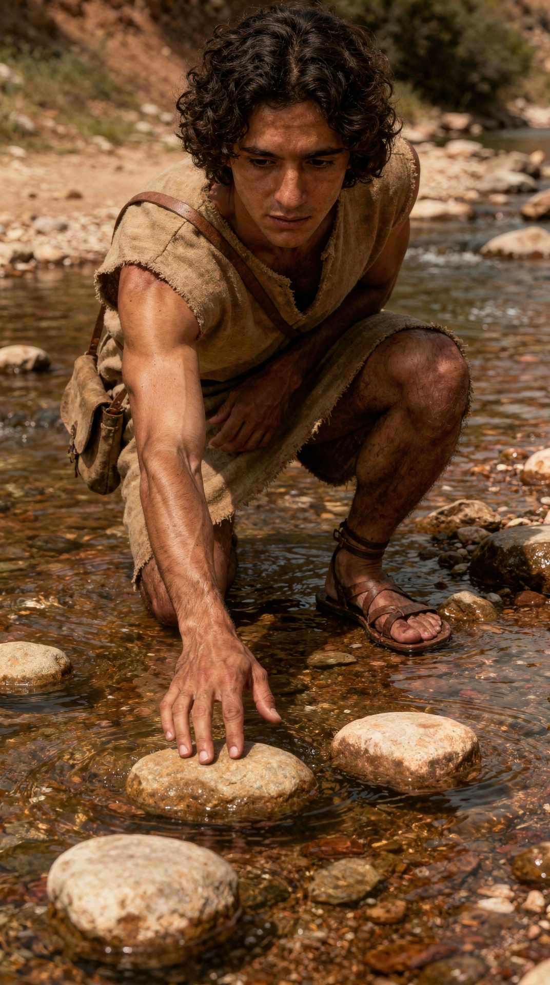 David chooses five smooth stones