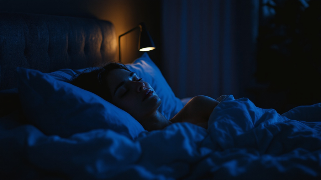 A person drifting towards sleep in lamplight, practising the nightly scene of the wish fulfilled