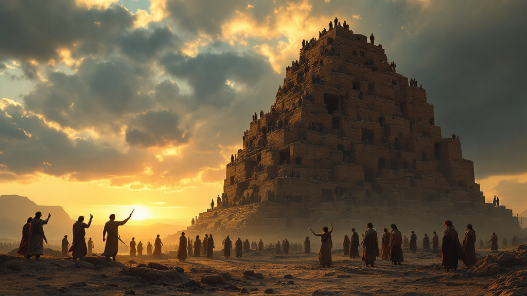 The builders of Babel stand confused as their language is confounded